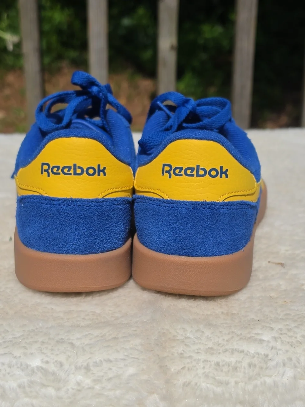Reebok Royal Complete 3.0 Blue Yellow Gum Sole Sneakers Men's 7.5 Women's 9